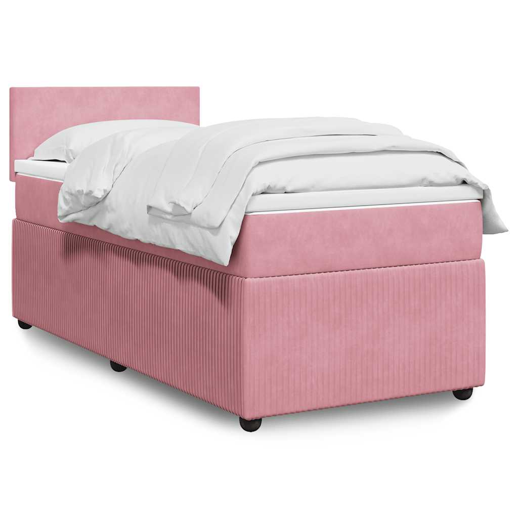 Boxspringbett Mit Matratze Samt Rosa