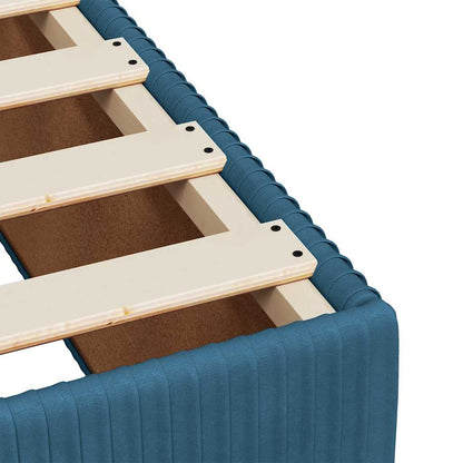 Boxspringbett Mit Matratze Samt Blau