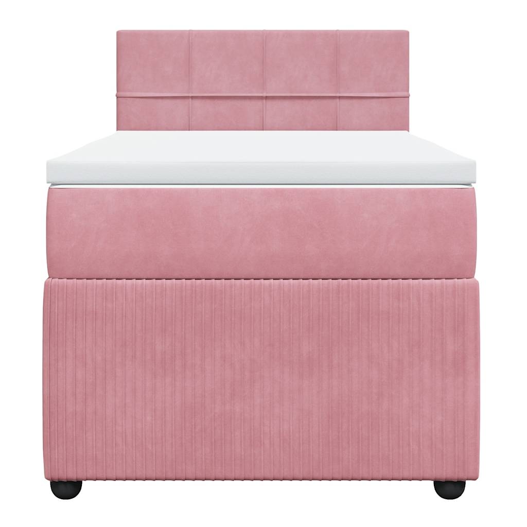 Boxspringbett Mit Matratze Samt Rosa