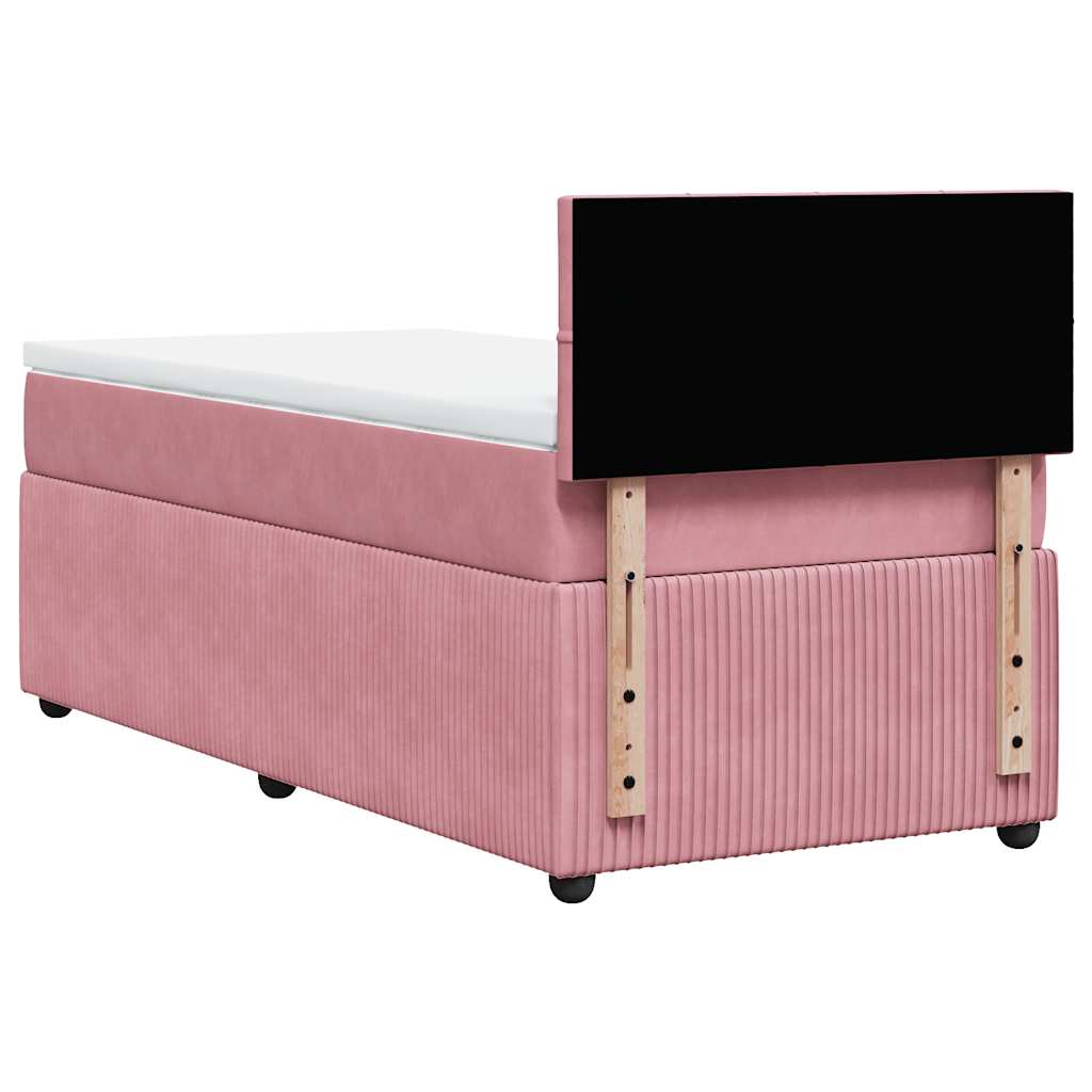 Boxspringbett Mit Matratze Samt Rosa