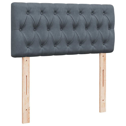 Boxspringbett Mit Matratze Samt Dunkelgrau