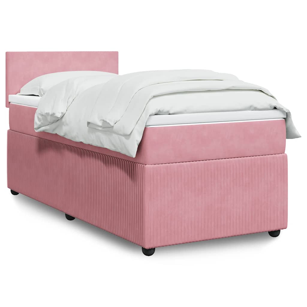 Boxspringbett Mit Matratze Samt Rosa