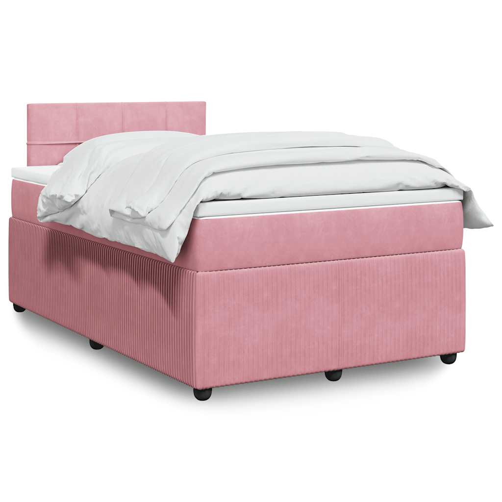 Boxspringbett Mit Matratze Samt Rosa