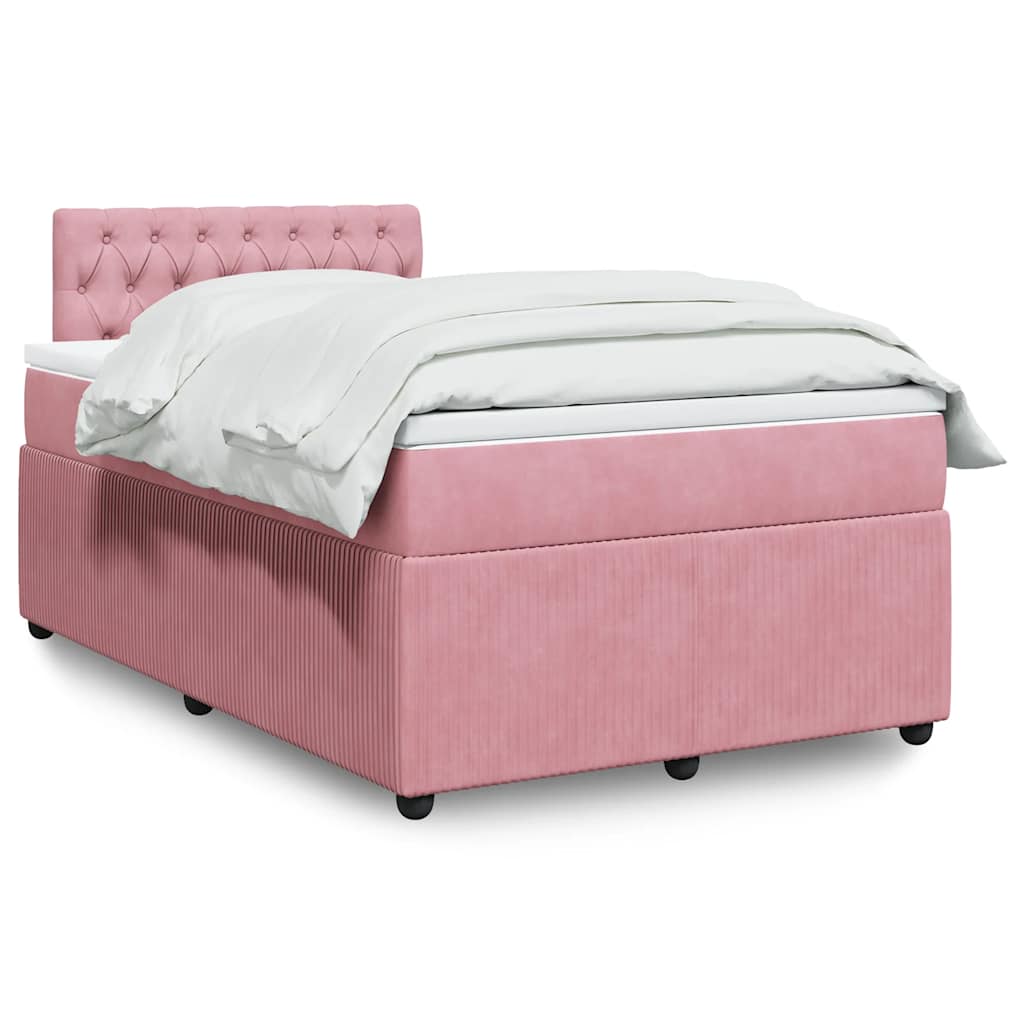 Boxspringbett Mit Matratze Samt Rosa