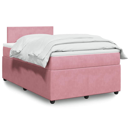 Boxspringbett Mit Matratze Samt Rosa