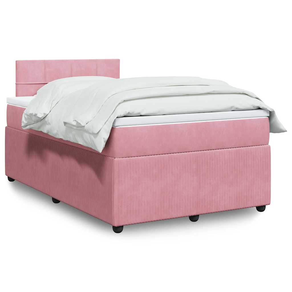 Boxspringbett Mit Matratze Samt Rosa