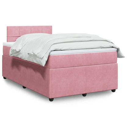 Boxspringbett Mit Matratze Samt Rosa