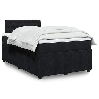 Boxspringbett Mit Matratze Samt Schwarz