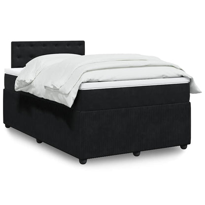 Boxspringbett Mit Matratze Samt Schwarz