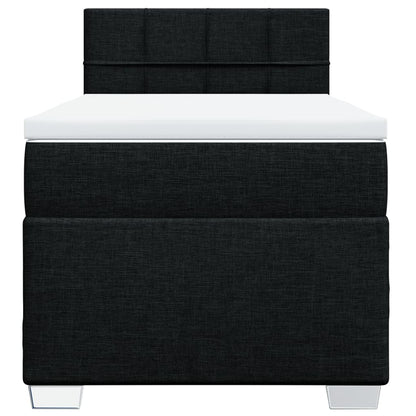 Boxspringbett Mit Matratze Stoff Schwarz