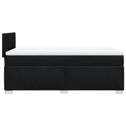 Boxspringbett Mit Matratze Stoff Schwarz