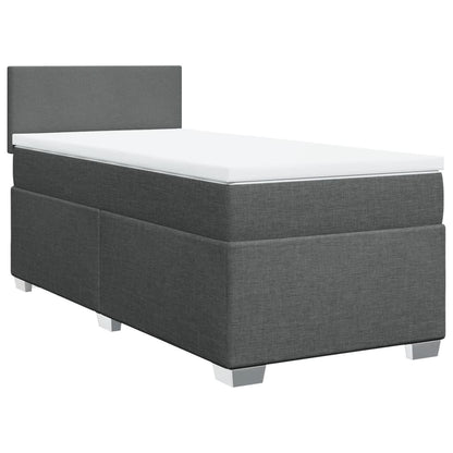 Boxspringbett Mit Matratze Stoff Dunkelgrau