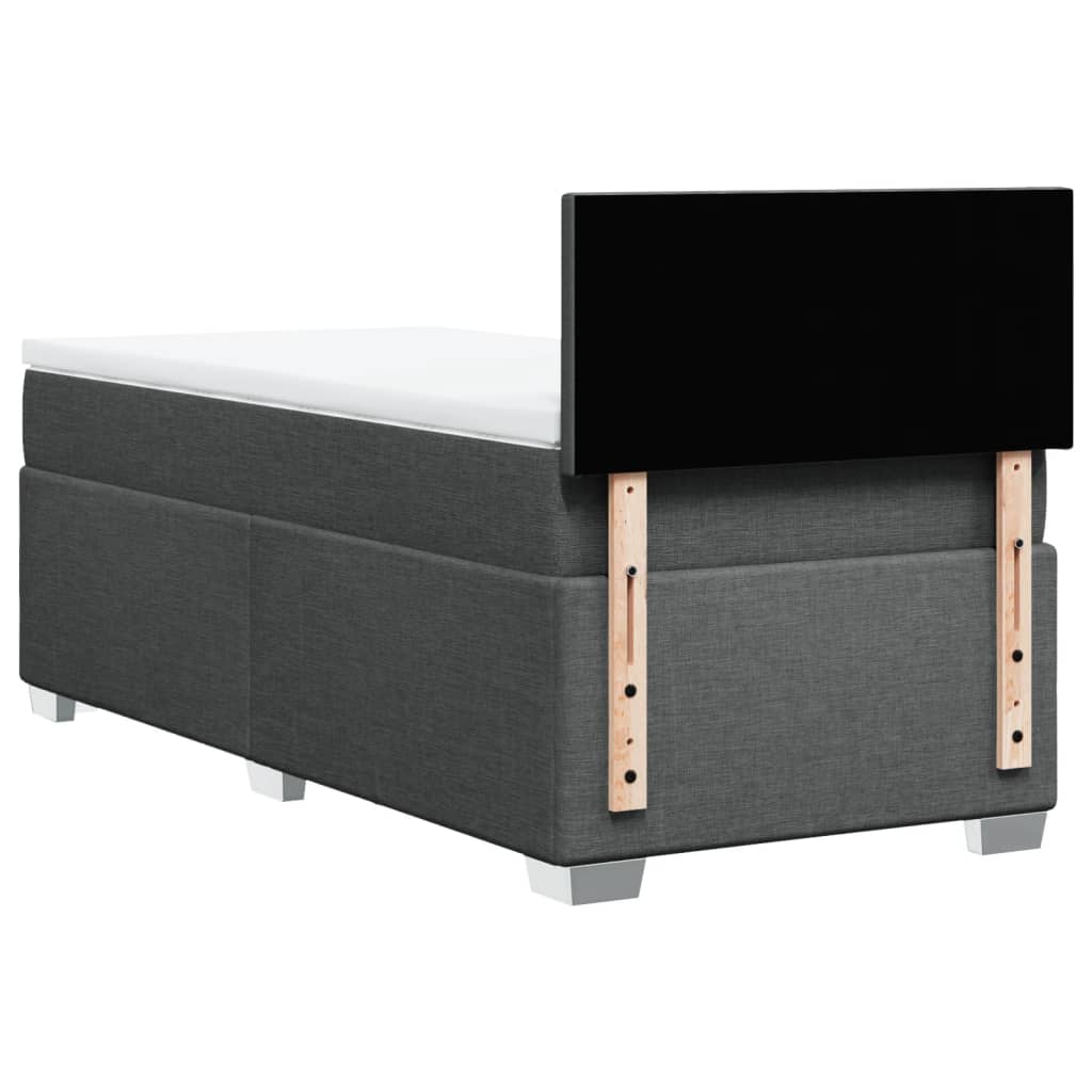 Boxspringbett Mit Matratze Stoff Dunkelgrau