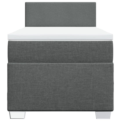 Boxspringbett Mit Matratze Stoff Dunkelgrau