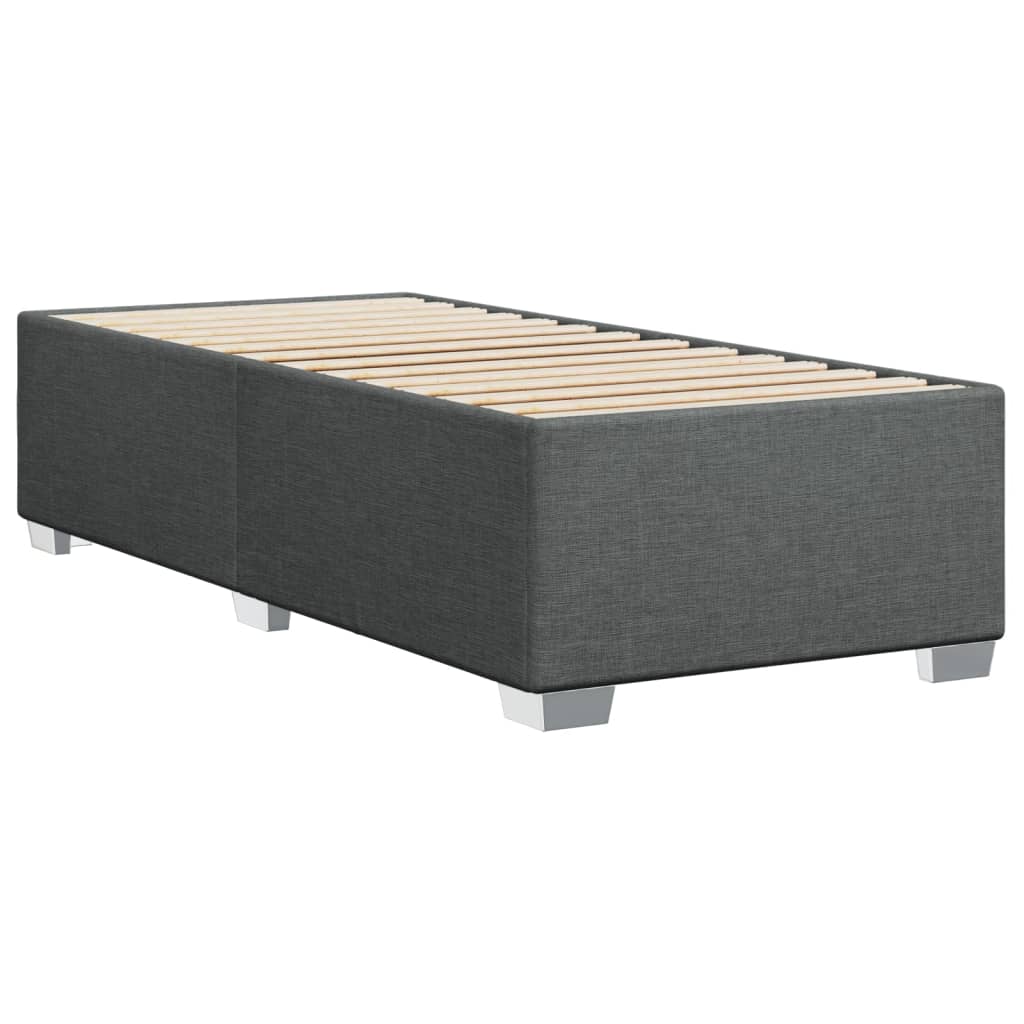 Boxspringbett Mit Matratze Stoff Dunkelgrau