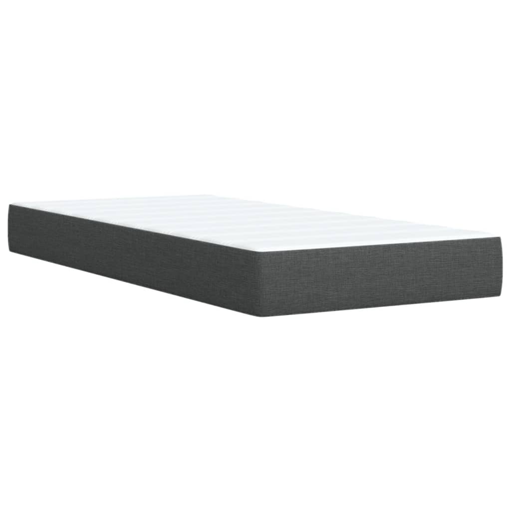 Boxspringbett Mit Matratze Stoff Dunkelgrau
