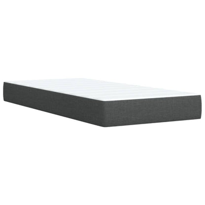 Boxspringbett Mit Matratze Stoff Dunkelgrau