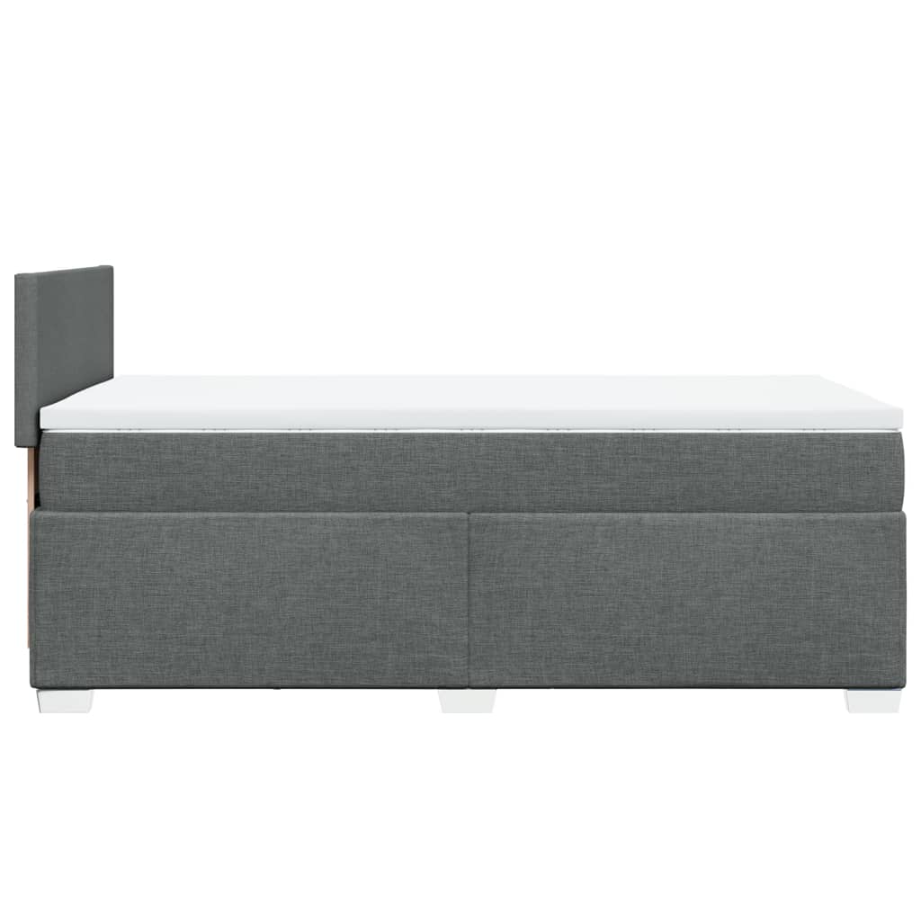 Boxspringbett Mit Matratze Stoff Dunkelgrau
