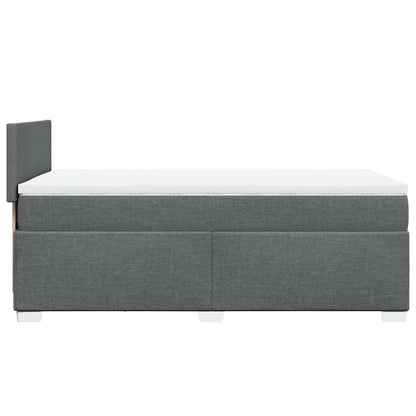 Boxspringbett Mit Matratze Stoff Dunkelgrau