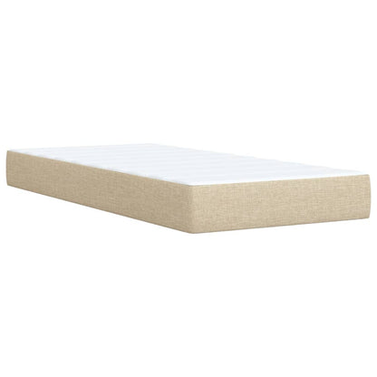 Boxspringbett Mit Matratze Stoff Creme
