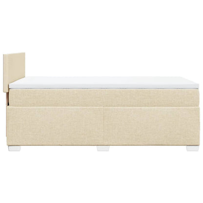Boxspringbett Mit Matratze Stoff Creme