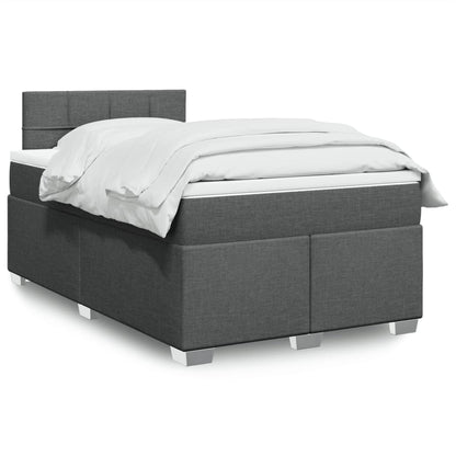 Boxspringbett Mit Matratze Stoff Dunkelgrau