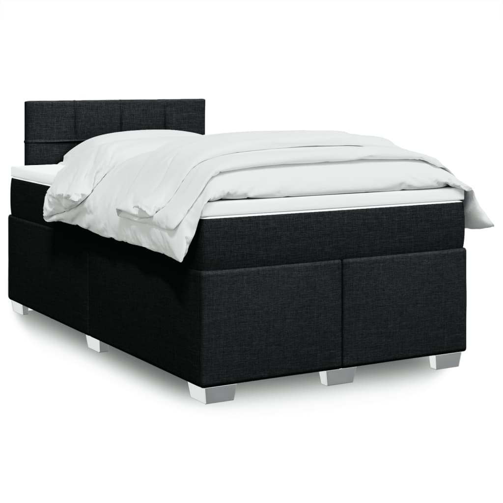 Boxspringbett Mit Matratze Stoff Schwarz