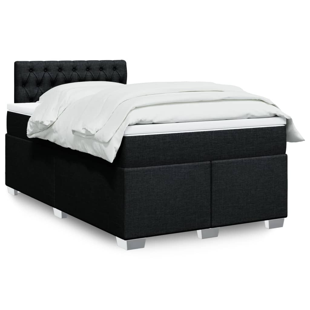 Boxspringbett Mit Matratze Stoff Schwarz