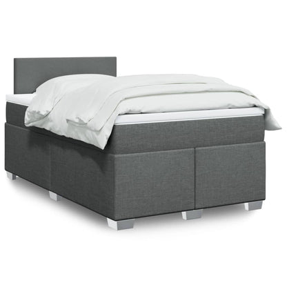 Boxspringbett Mit Matratze Stoff Dunkelgrau