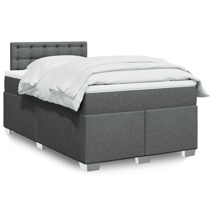 Boxspringbett Mit Matratze Stoff Dunkelgrau