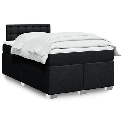 Boxspringbett Mit Matratze Stoff Schwarz