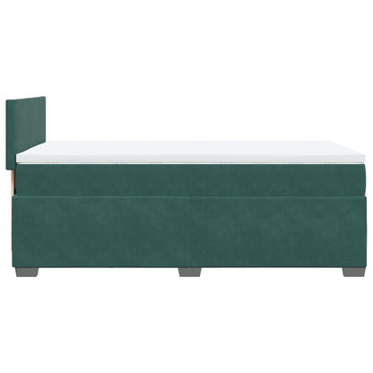 Boxspringbett Mit Matratze Samt Dunkelgrün