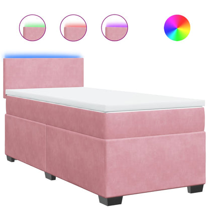 Boxspringbett Mit Matratze Samt Rosa