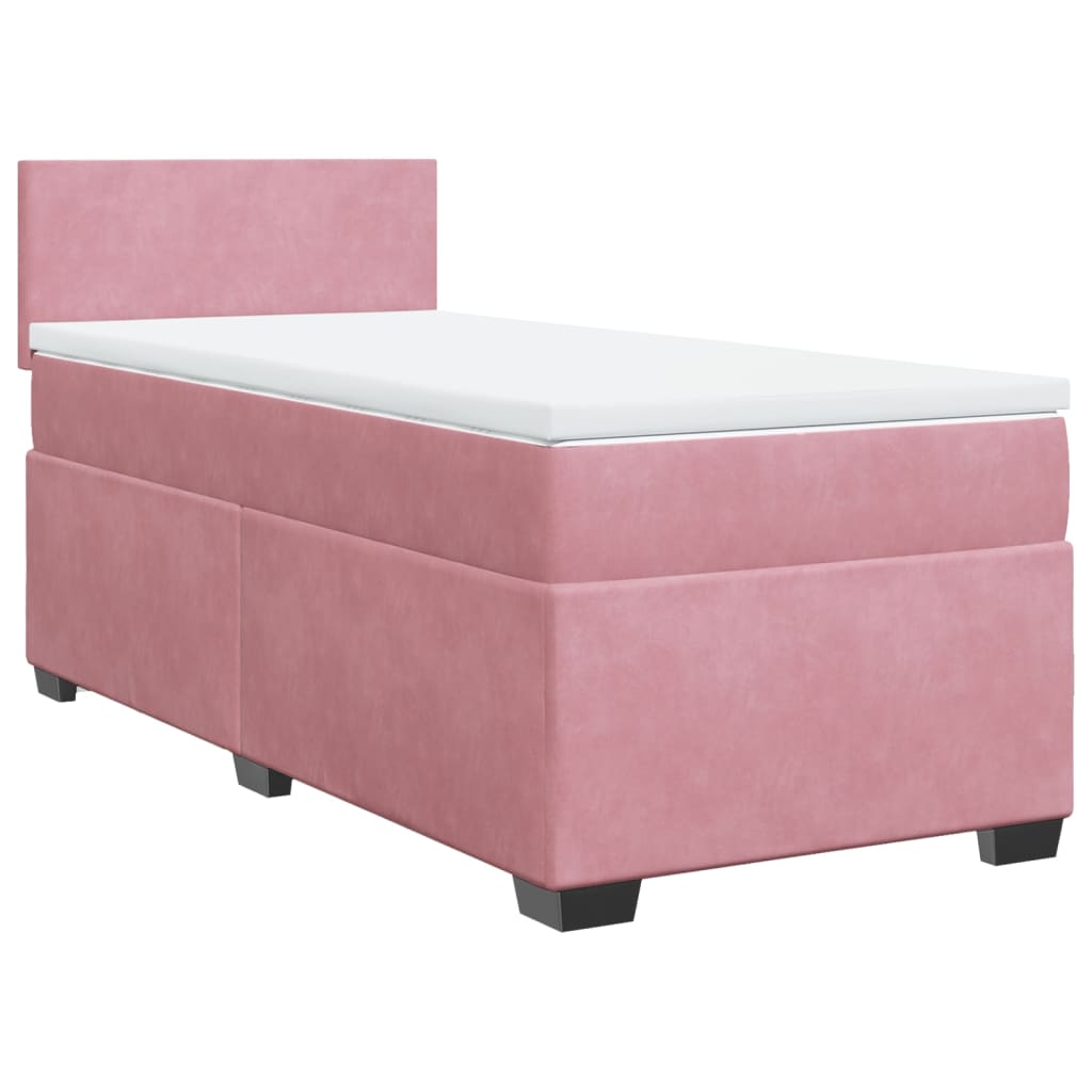 Boxspringbett Mit Matratze Samt Rosa