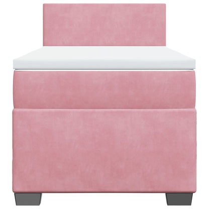 Boxspringbett Mit Matratze Samt Rosa