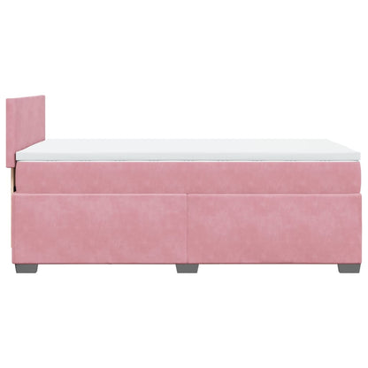 Boxspringbett Mit Matratze Samt Rosa