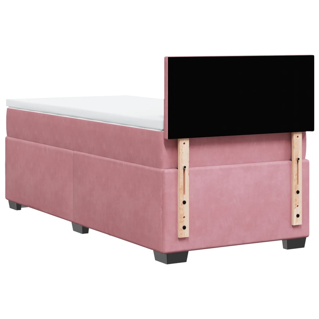 Boxspringbett Mit Matratze Samt Rosa