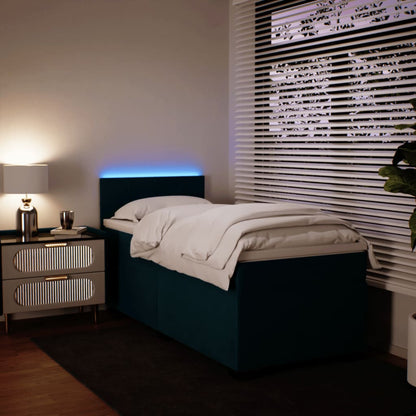 Boxspringbett Mit Matratze Samt Blau