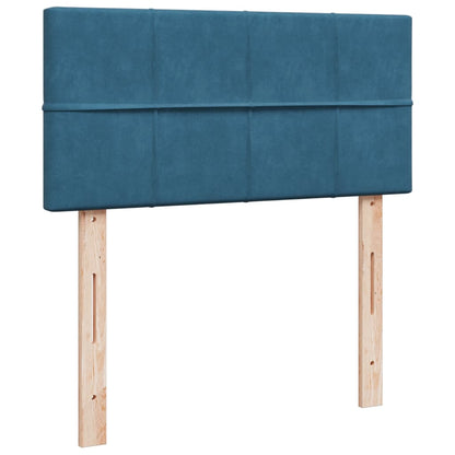 Boxspringbett Mit Matratze Samt Blau