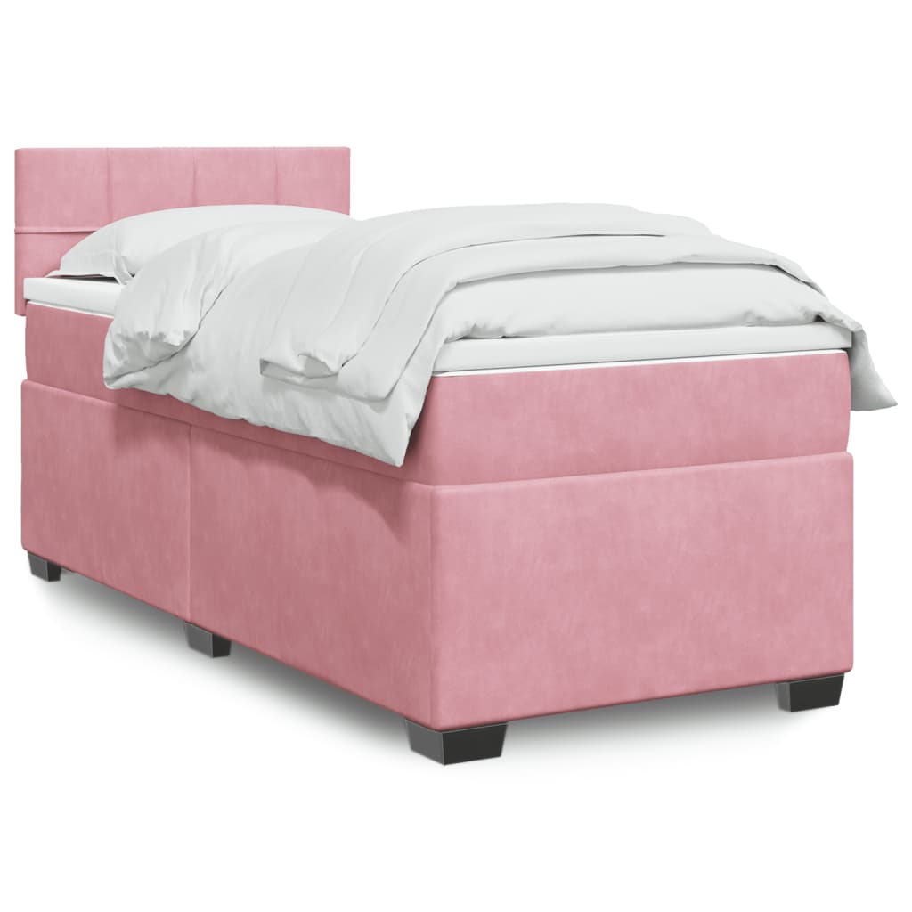Boxspringbett Mit Matratze Samt Rosa