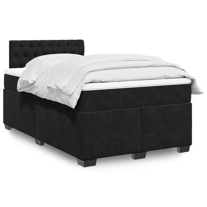 Boxspringbett Mit Matratze Samt Schwarz