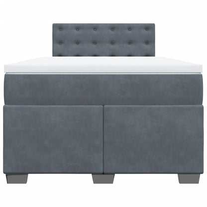 Boxspringbett Mit Matratze Samt Dunkelgrau
