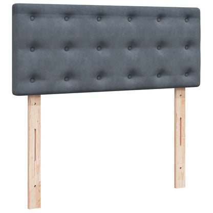 Boxspringbett Mit Matratze Samt Dunkelgrau