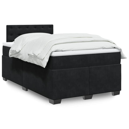 Boxspringbett Mit Matratze Samt Schwarz