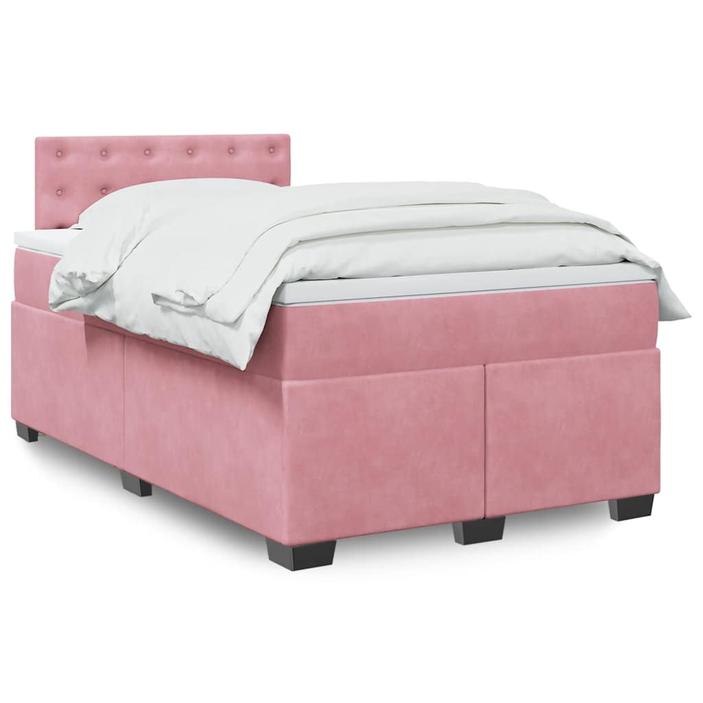 Boxspringbett Mit Matratze Samt Rosa