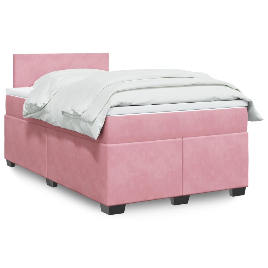 Boxspringbett Mit Matratze Samt Rosa