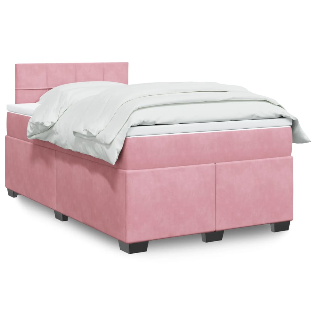 Boxspringbett Mit Matratze Samt Rosa