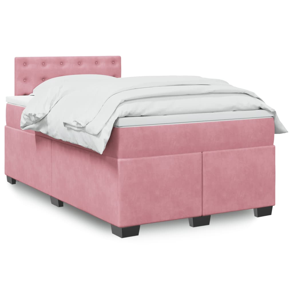 Boxspringbett Mit Matratze Samt Rosa