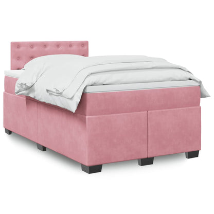 Boxspringbett Mit Matratze Samt Rosa