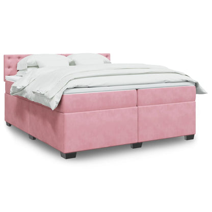 Boxspringbett Mit Matratze Samt Rosa